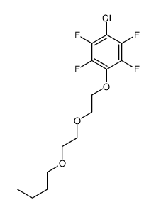 1-[2-(2-butoxyethoxy)ethoxy]-4-chloro-2,3,5,6-tetrafluorobenzene结构式