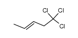 (E)-5,5,5-trichloropent-2-ene Structure