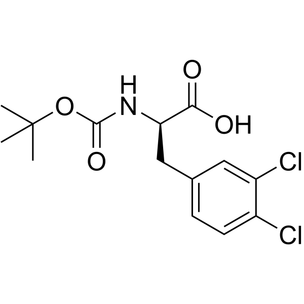 Boc-D-3,4-二氯苯丙氨酸结构式