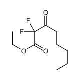 ethyl 2,2-difluoro-3-oxooctanoate Structure
