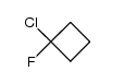 1-chloro-1-fluorocyclobutane结构式
