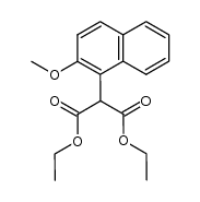 diethyl α-[1-(2-methoxynaphthyl)]malonate Structure