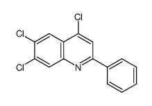 2-Phenyl-4,6,7-trichloroquinoline结构式