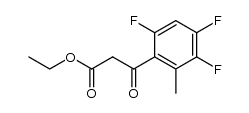 ethyl (2,4,5-trifluoro-6-methylbenzoyl)acetate结构式