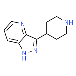 1H-Pyrazolo[4,3-b]pyridine,3-(4-piperidinyl)-结构式