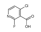 4-chloro-2-fluoropyridine-3-carboxylic acid Structure