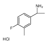 (S)-1-(4-氟-3-甲基苯基)乙胺盐酸盐结构式