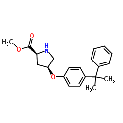 Methyl (4S)-4-[4-(2-phenyl-2-propanyl)phenoxy]-L-prolinate Structure