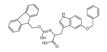 FMOC-5-BENZYLOXY-DL-TRYPTOPHAN结构式