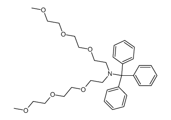 N,N bis(triethyleneglycol-monomethylether)tritylamine结构式
