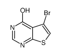 5-溴噻吩[2,3-d]嘧啶-4-酮结构式