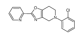 5-(2-chlorophenyl)-2-(pyridin-2-yl)-4,5,6,7-tetrahydrooxazolo[4,5-c]pyridine结构式