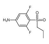 3,5-Difluoro-4-(propylsulfonyl)aniline结构式