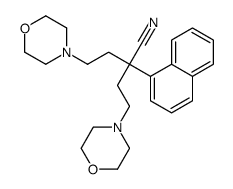 α,α-Bis(2-morpholinoethyl)-1-naphthaleneacetonitrile结构式