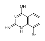 2-氨基-8-溴喹唑啉-4(3H)-酮结构式