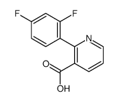 2-(2,4-difluorophenyl)pyridine-3-carboxylic acid结构式