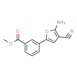 Methyl 3-(5-amino-4-cyano-2-furyl)benzoate Structure