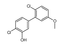 2-chloro-5-(2-chloro-5-methoxyphenyl)phenol结构式