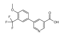 5-[4-methoxy-3-(trifluoromethyl)phenyl]pyridine-3-carboxylic acid Structure