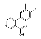4-(4-fluoro-3-methylphenyl)pyridine-3-carboxylic acid Structure