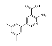 2-amino-5-(3,5-dimethylphenyl)pyridine-3-carboxylic acid结构式