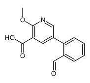 5-(2-formylphenyl)-2-methoxypyridine-3-carboxylic acid Structure