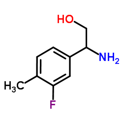 2-Amino-2-(3-fluoro-4-methylphenyl)ethanol结构式