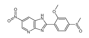 2-(2-methoxy-4-(methylsulfinyl)phenyl)-6-nitro-1H-imidazo[4,5-b]pyridine结构式