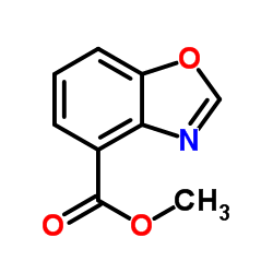 苯并[d]恶唑-4-羧酸甲酯结构式
