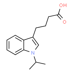 4-(1-Isopropyl-1H-indol-3-yl)butanoic acid结构式