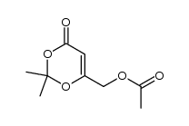 6-Acetoxymethyl-2,2-dimethyl-1,3-dioxin-4-one结构式