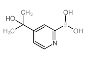 (4-(2-HYDROXYPROPAN-2-YL)PYRIDIN-2-YL)BORONIC ACID结构式