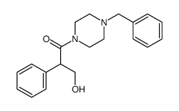 1-(4-Benzyl-piperazin-1-yl)-3-hydroxy-2-phenyl-propan-1-one结构式