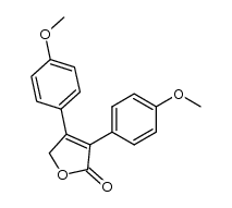 3,4-di(4-methoxyphenyl)-2,5-dihydrofuran-2-one Structure