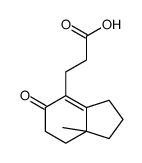 3-(7a-methyl-5-oxo-2,3,6,7-tetrahydro-1H-inden-4-yl)propanoic acid结构式