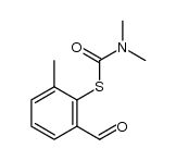 S-(2-formyl-6-methylphenyl) N,N-dimethylthiocarbamate结构式