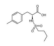 (S)-2-(butylsulfonamido)-3-(p-tolyl)propanoic acid结构式