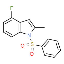 1H-Indole, 4-fluoro-2-methyl-1-(phenylsulfonyl)- Structure