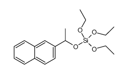 triethyl (1-(naphthalen-2-yl)ethyl) silicate Structure
