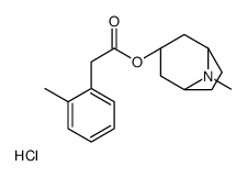 [(1S,5R)-8-methyl-8-azabicyclo[3.2.1]octan-3-yl] 2-(2-methylphenyl)acetate,hydrochloride结构式