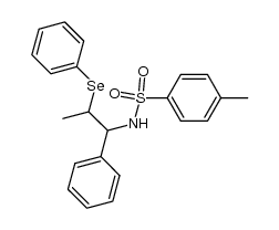 N-[1-Phenyl-2-(phenylseleno)propyl]-p-toluenesulfonamide Structure