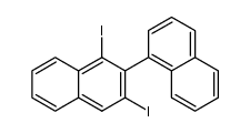 1',3'-diiodo-1,2'-binaphthalene Structure