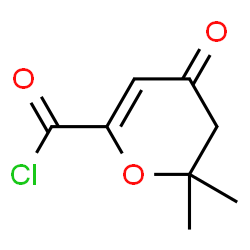 2H-PYRAN-6-CARBONYL CHLORIDE,3,4-DIHYDRO-2,2-DIMETHYL-4-OXO- Structure