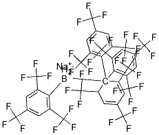 Borate(1-), tetrakis[2,4,6-tris(trifluoroMethyl)phenyl]-, sodiuM (1:1)结构式