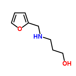 3-[(2-Furylmethyl)amino]-1-propanol结构式