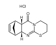 (6aS,7R,10S,10aR)-3,4,6a,7,10,10a-hexahydro-7,10-methano[1,3]thiazino[2,3-b]quinazolin-6(2H)-one hydrochloride Structure