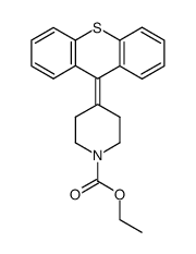 4-(9H-thioxanthen-9-ylidene)-1-piperidinecarboxylic acid ethyl ester结构式