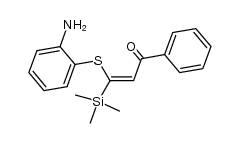 1-benzoyl-2-(o-aminophenylthio)-2-(trimethylsilyl)ethylene Structure