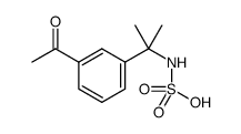 (2-(3-acetylphenyl)propan-2-yl)sulfamic acid Structure