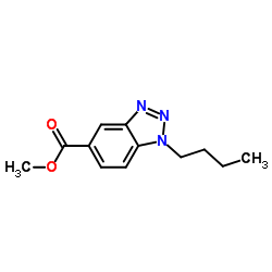 Methyl 1-butyl-1H-benzotriazole-5-carboxylate Structure